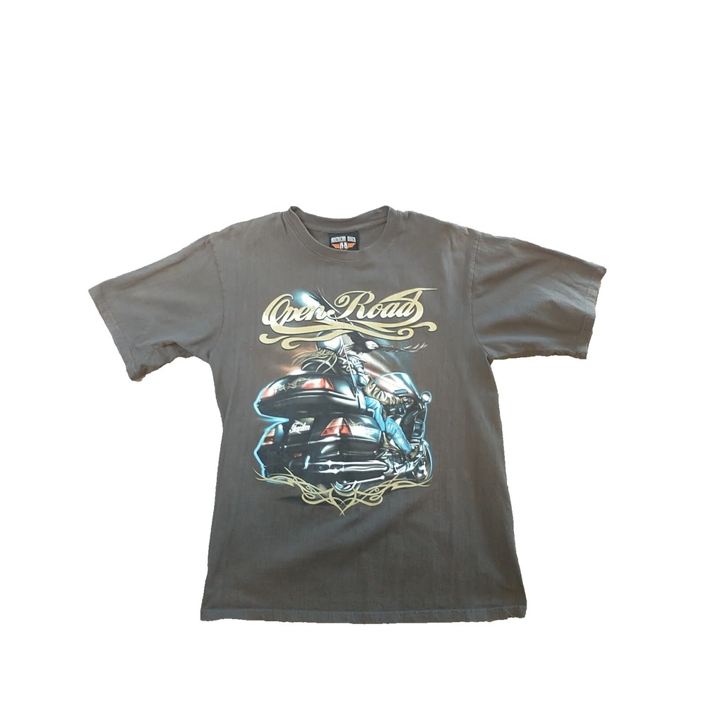 American Biker Open Roads Fords Motorcycles Cape Girardeau, Mo shirt Mens Medium
